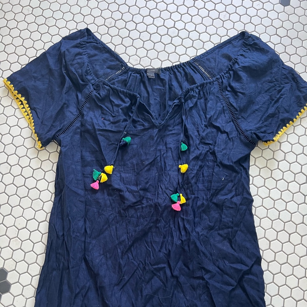 JCREW linen cover up